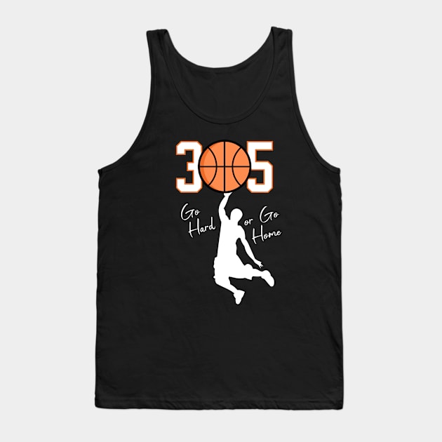 305 Miami basketball Tank Top by Spark of Geniuz